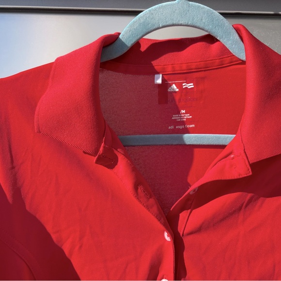 Adidas | Red Golf Shirt - Picture 2 of 3